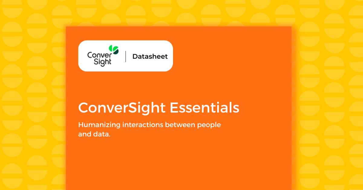 ConverSight Essentials - Datasheet