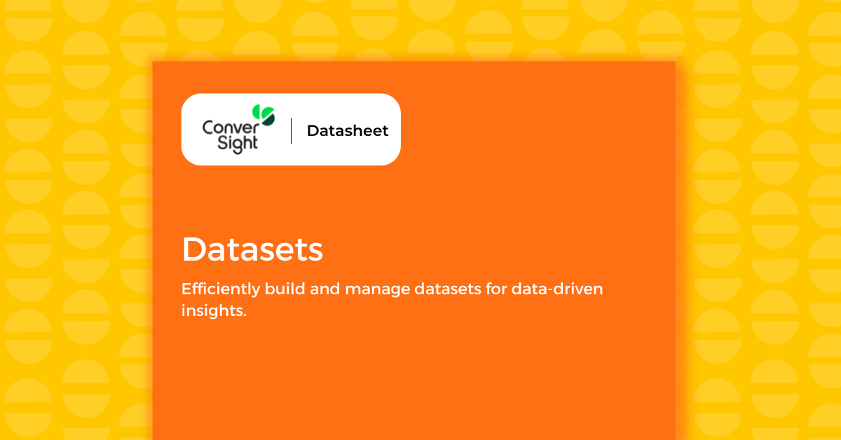 Datasets - Datasheet