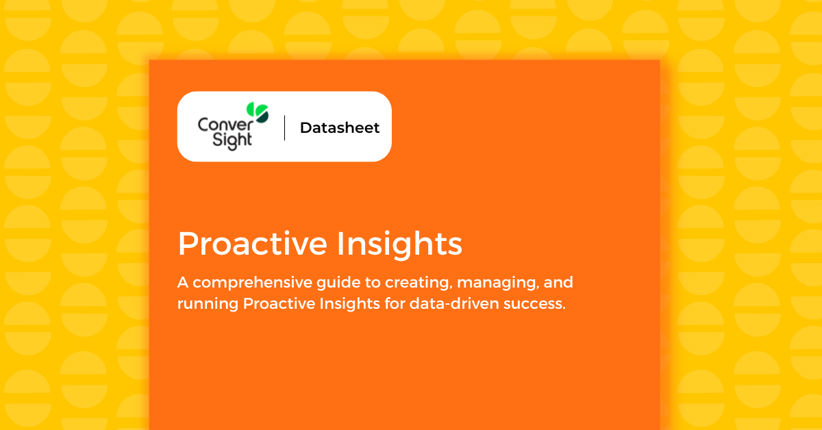 Proactive Insights - Datasheet