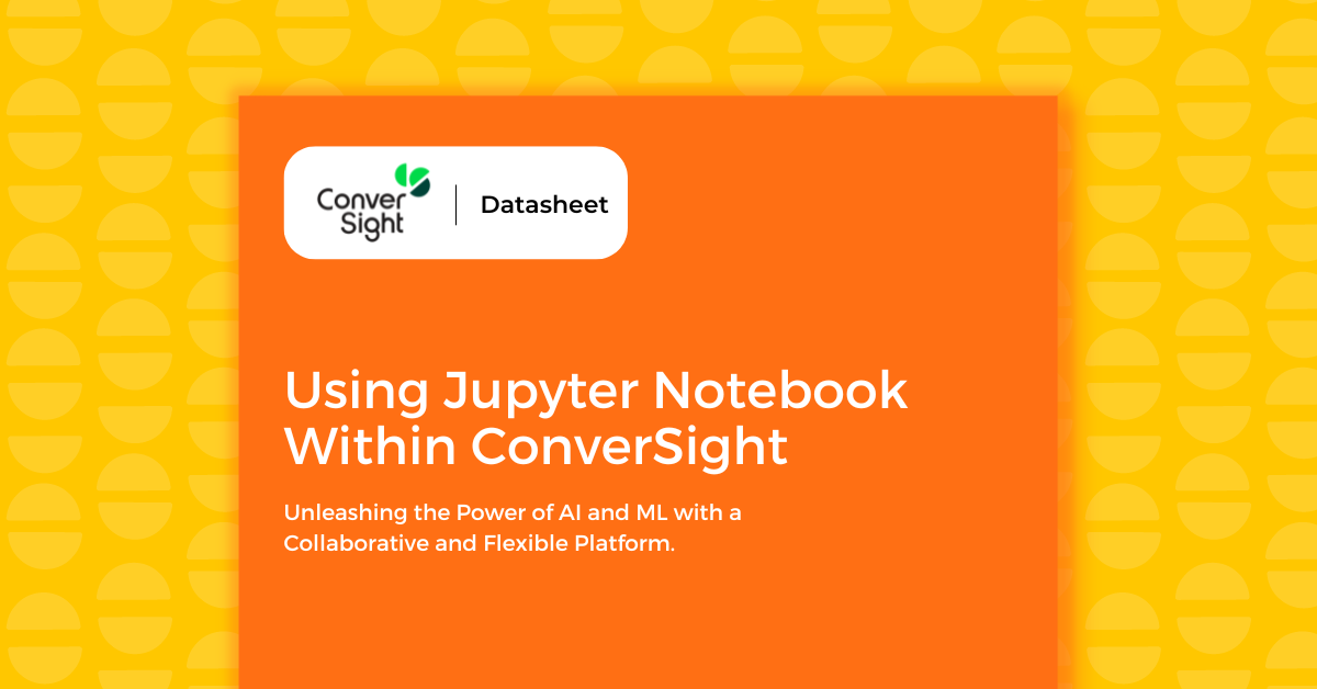Using Jupyter Notebook within ConverSight