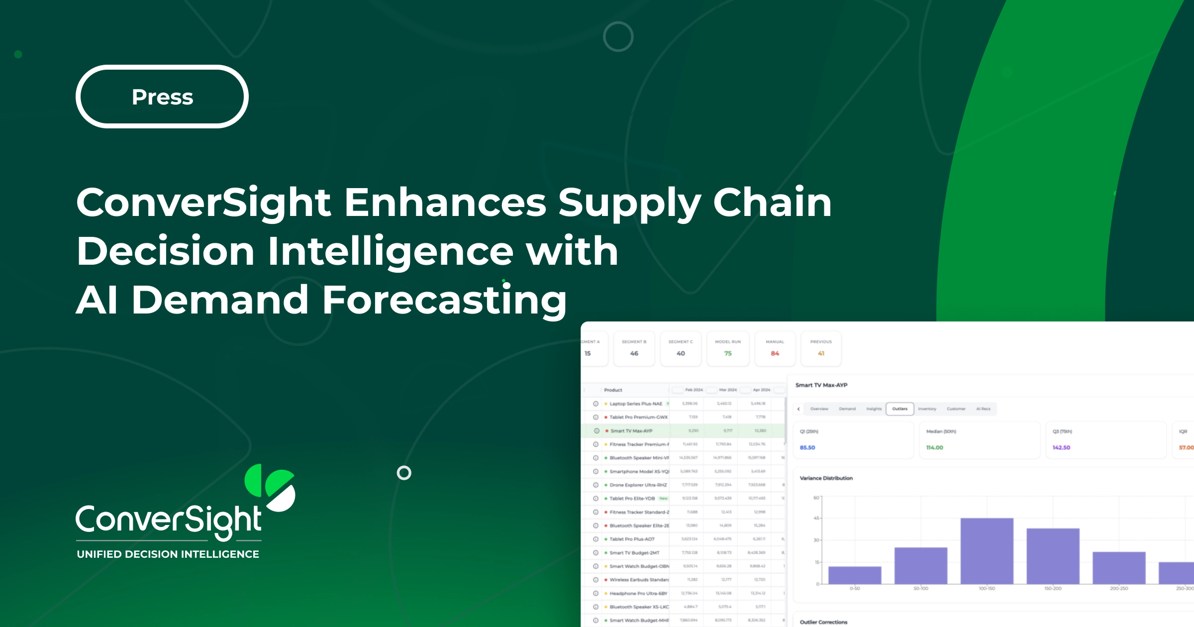 Press Release | AI Demand Forecasting Solution - ConverSight