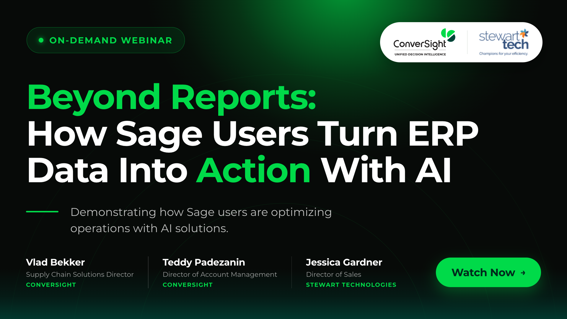 Sage Webinar - Stewart Technologies