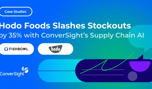 ConverSight Hodo Foods Reduces Stockouts by 35% with ConverSight’s Supply Chain AI_1200x600